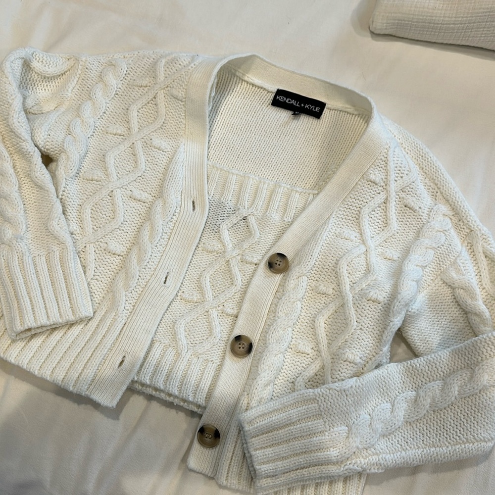 Kendall & Kylie Matching Knit Cardigan and Tank